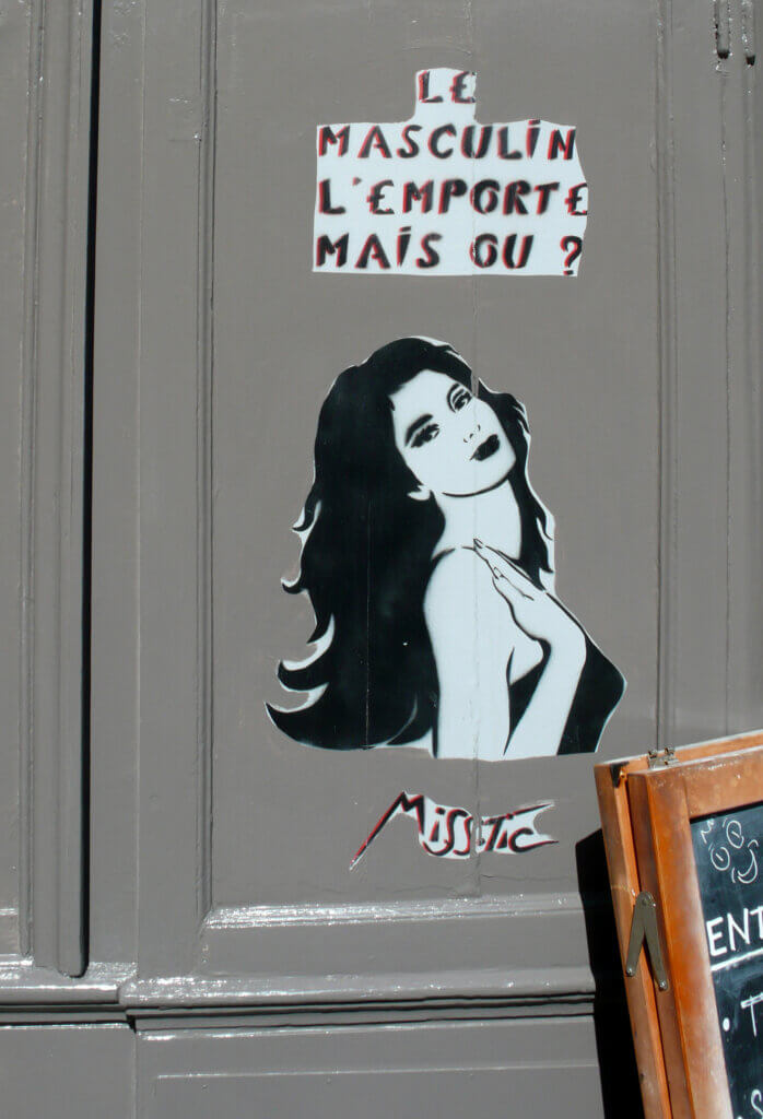 MISS.TIC (artiste française, née en 1956) Le masculin m'emporte, mais où?